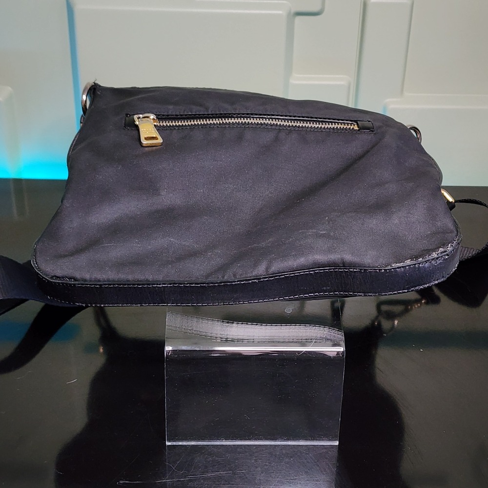 Prada Crossbody Bag Women Small Tessuto Nylon Gold Hardware Good - Picture 12 of 16